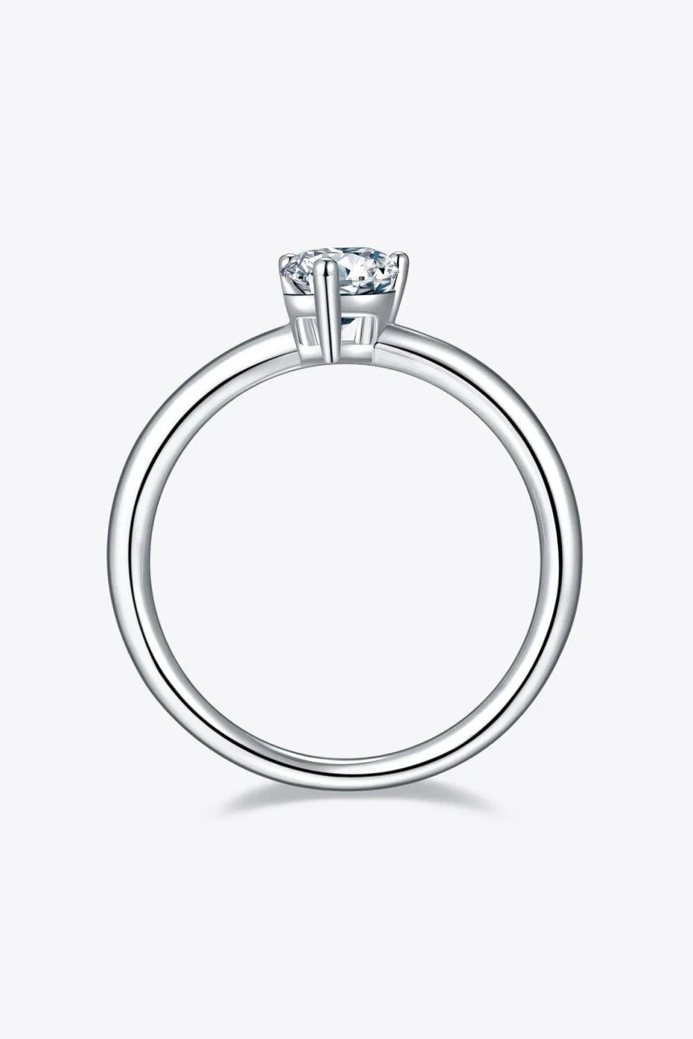Timeless Brightness Solitaire 1 Carat Moissanite Ring