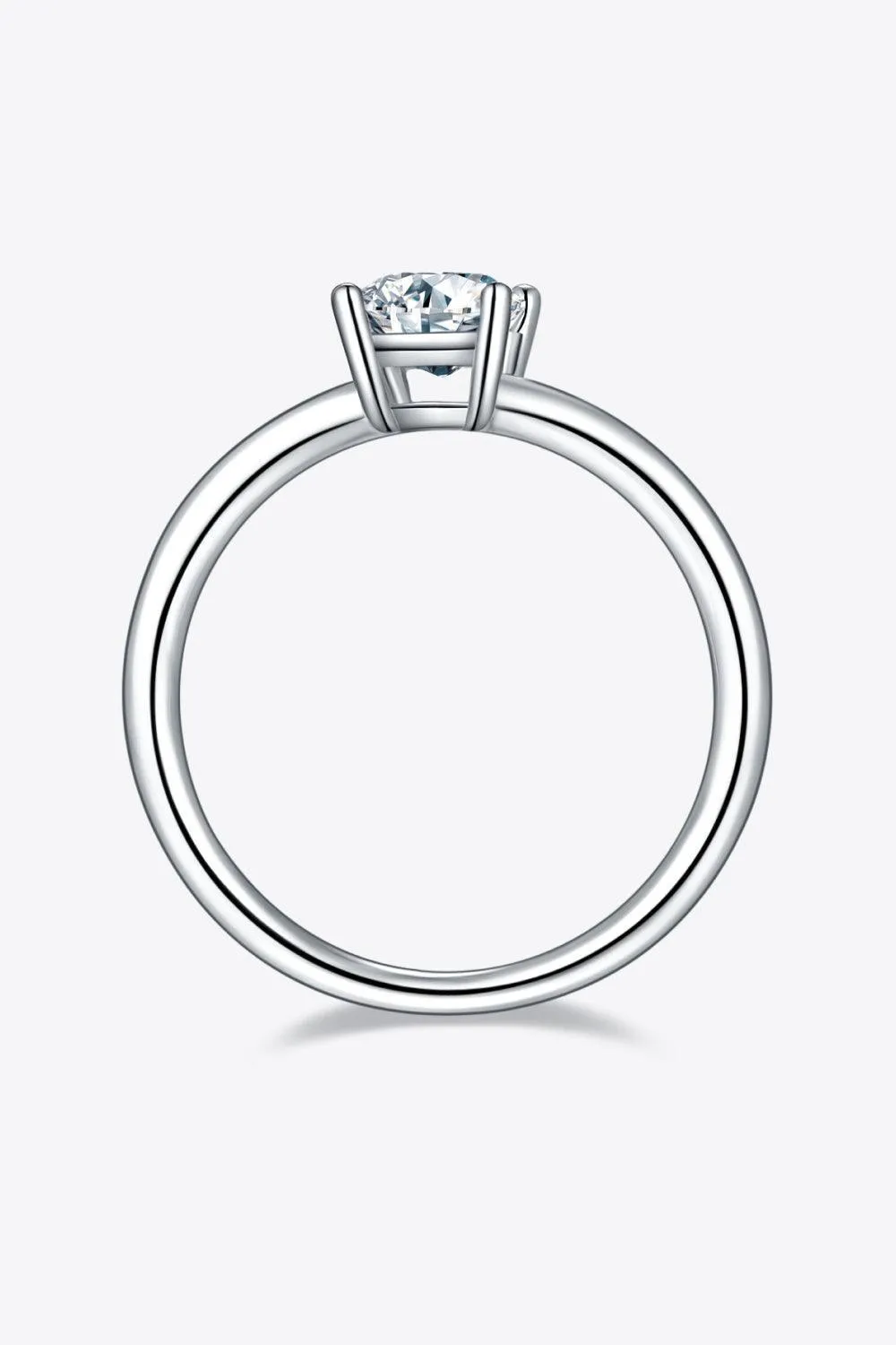 Timeless Brightness Solitaire 1 Carat Moissanite Ring