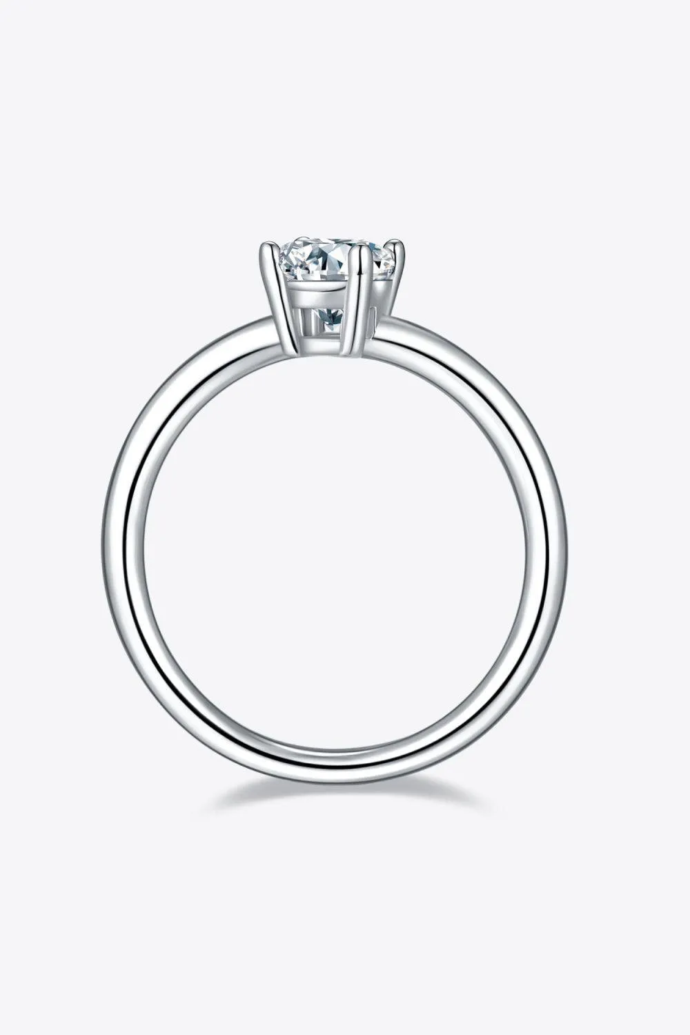 Timeless Brightness Solitaire 1 Carat Moissanite Ring