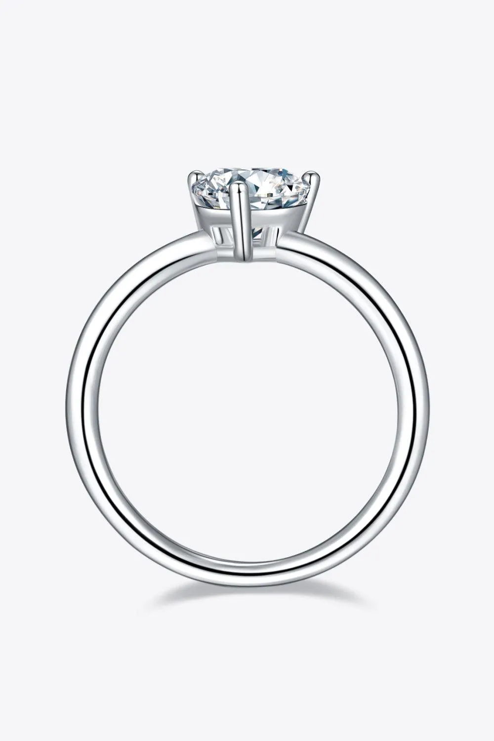 Timeless Brightness Solitaire 1 Carat Moissanite Ring