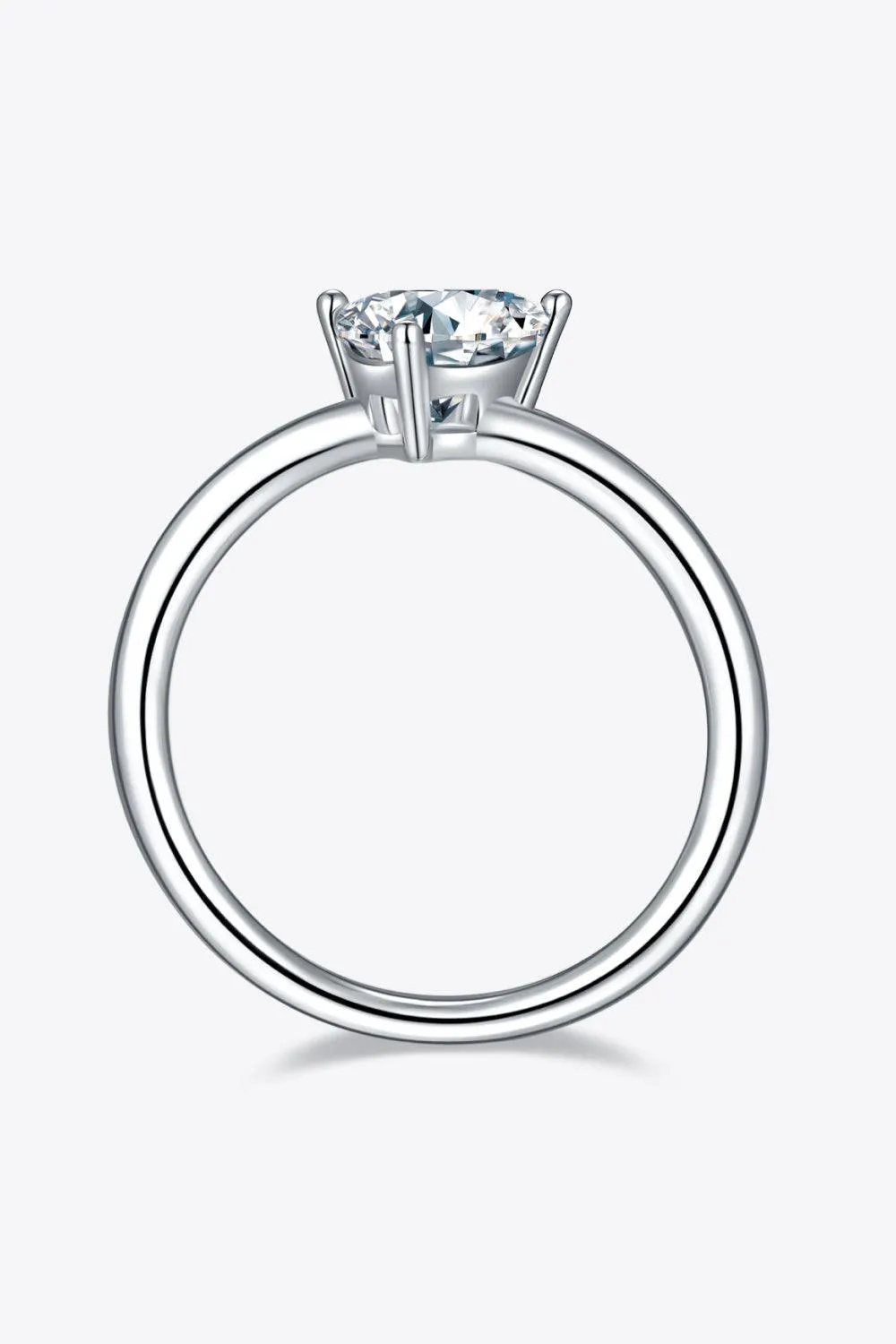 Timeless Brightness Solitaire 1 Carat Moissanite Ring