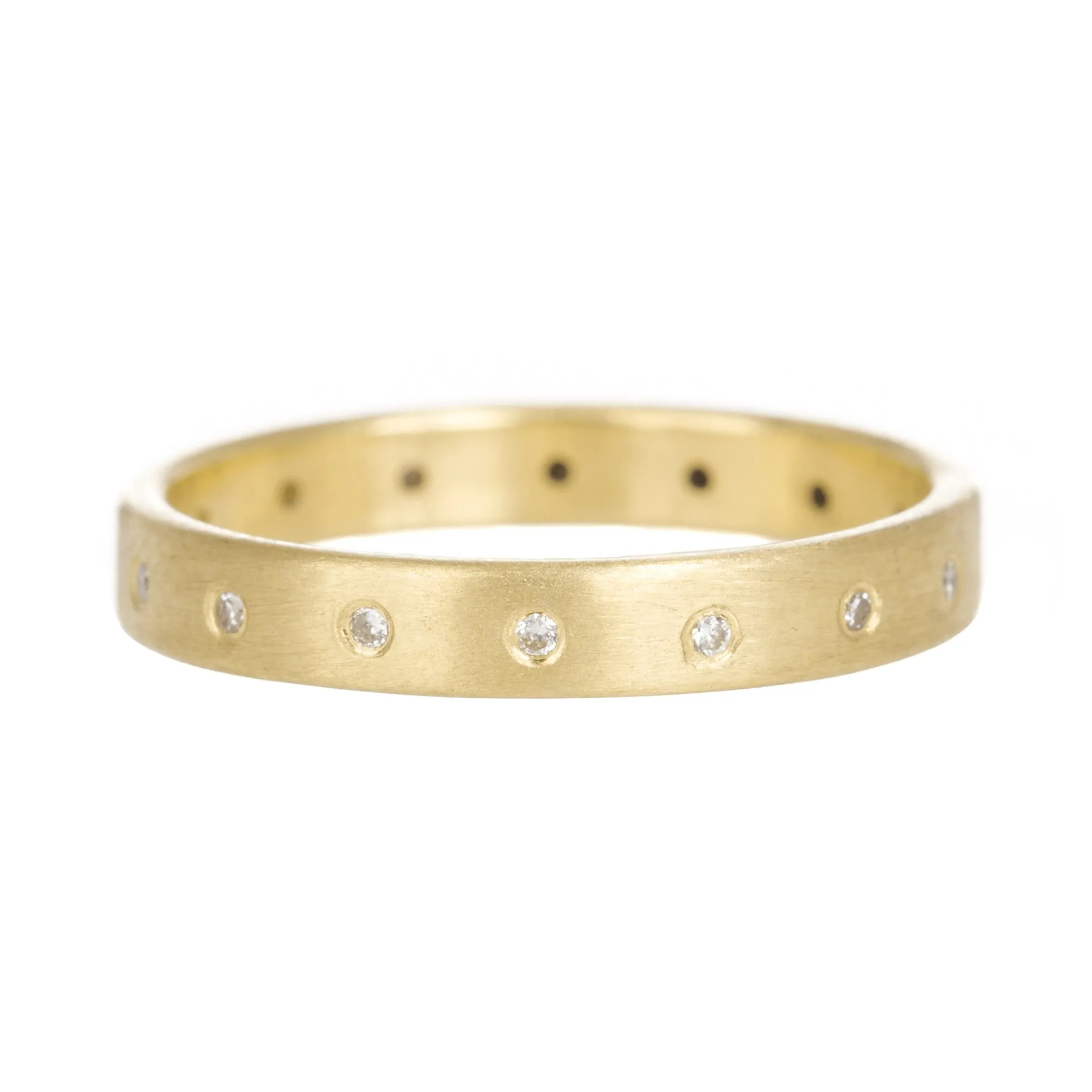Timeless Wedding Band - 18ky Gold, 18kpw Gold   VS Diamonds