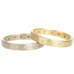 Timeless Wedding Band - 18ky Gold, 18kpw Gold   VS Diamonds