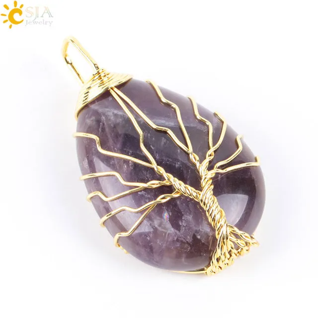 Tree of Life Wire Wrap Necklace & Pendant