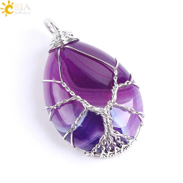 Tree of Life Wire Wrap Necklace & Pendant