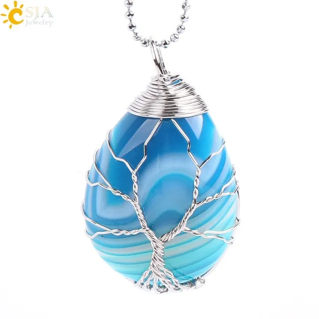Tree of Life Wire Wrap Necklace & Pendant