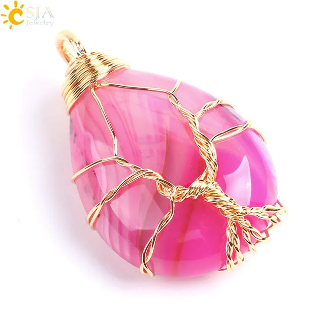 Tree of Life Wire Wrap Necklace & Pendant