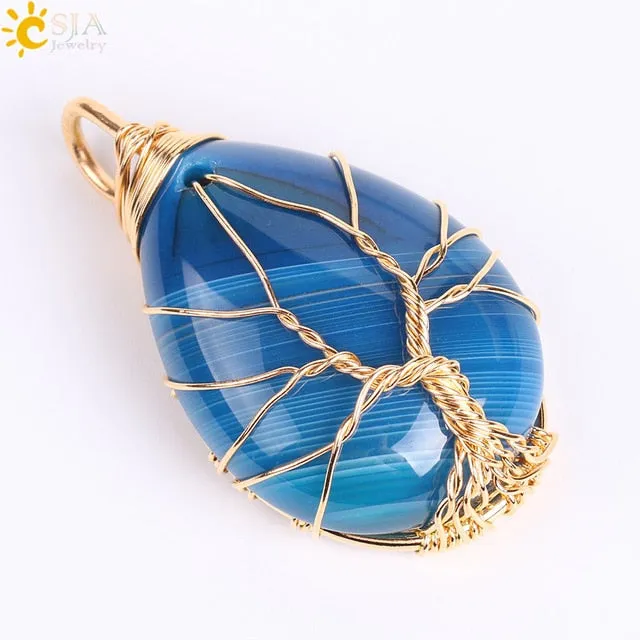 Tree of Life Wire Wrap Necklace & Pendant
