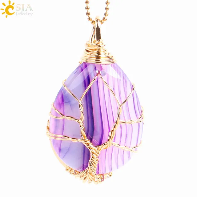 Tree of Life Wire Wrap Necklace & Pendant