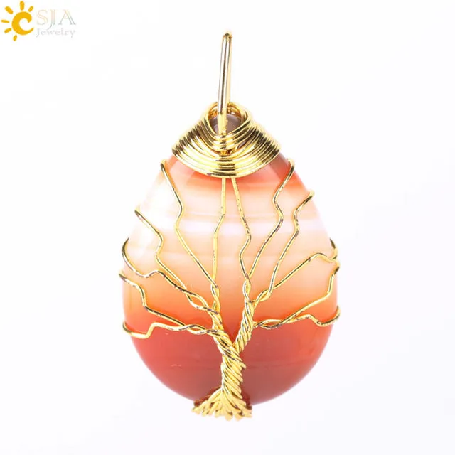 Tree of Life Wire Wrap Necklace & Pendant