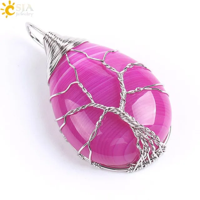 Tree of Life Wire Wrap Necklace & Pendant