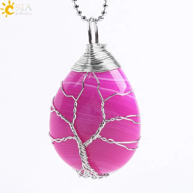 Tree of Life Wire Wrap Necklace & Pendant