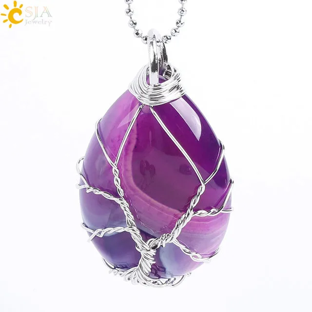 Tree of Life Wire Wrap Necklace & Pendant