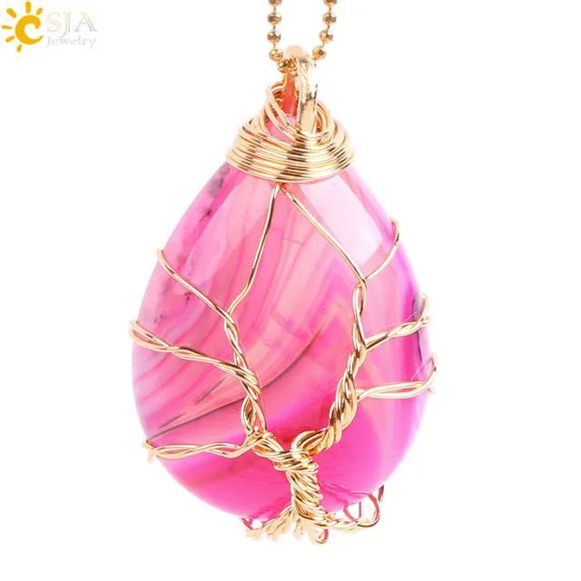 Tree of Life Wire Wrap Necklace & Pendant