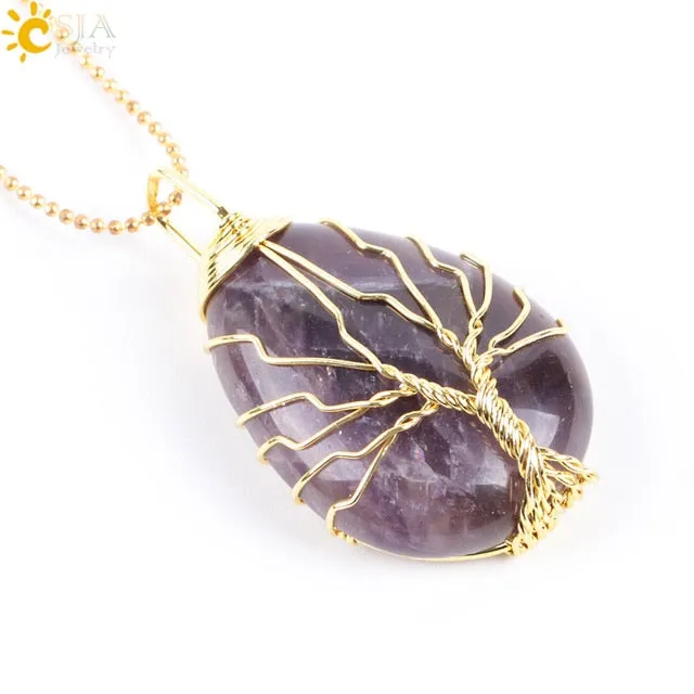 Tree of Life Wire Wrap Necklace & Pendant