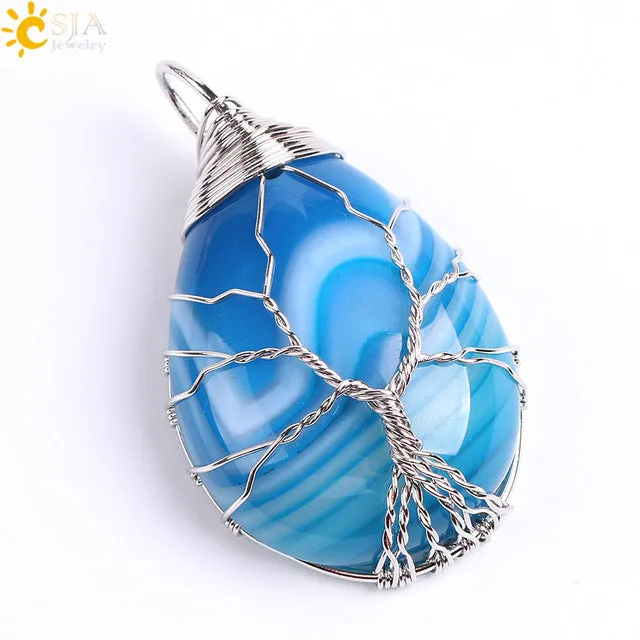 Tree of Life Wire Wrap Necklace & Pendant