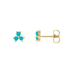 Trio Turquoise Studs