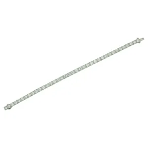 Vintage Platinum Diamond Tennis Bracelet circa 1930's 7.75 Carats