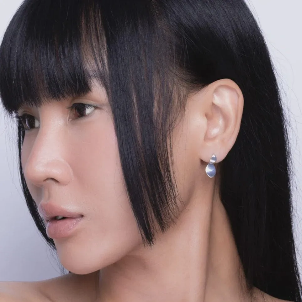 Vurchoo Pebble Link Studs Silver
