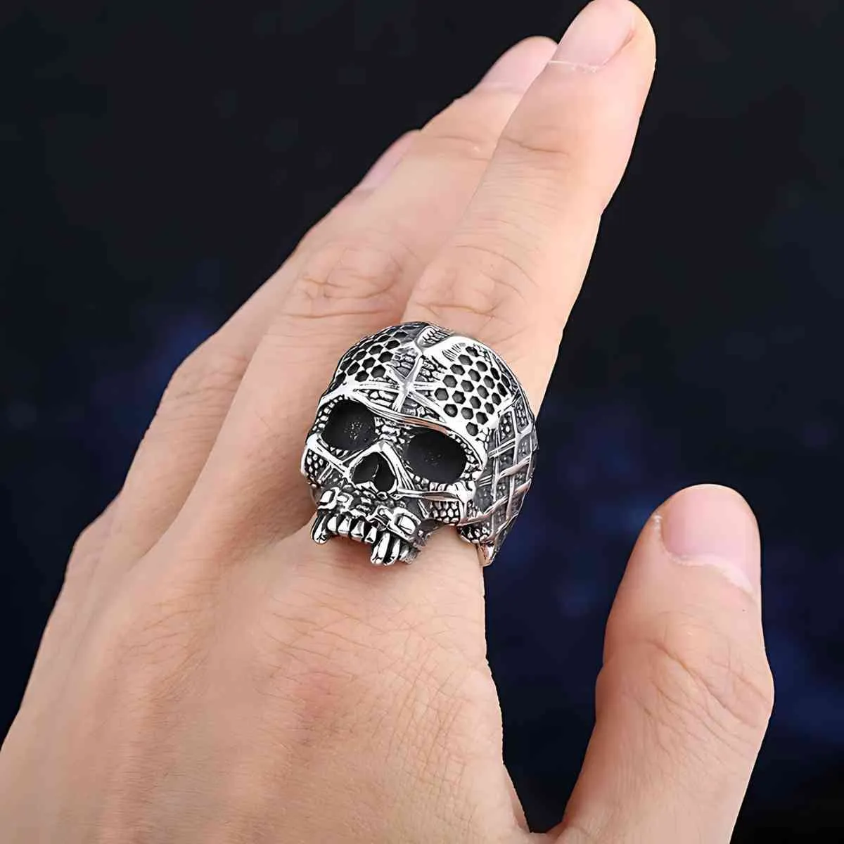 Warrior Skull Ring