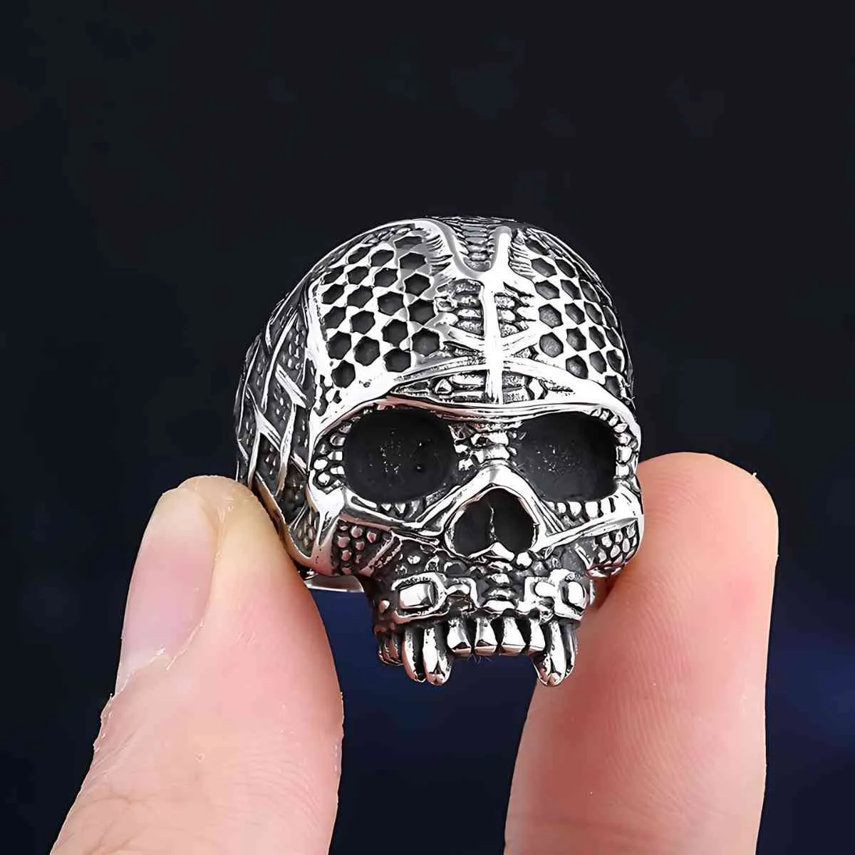 Warrior Skull Ring