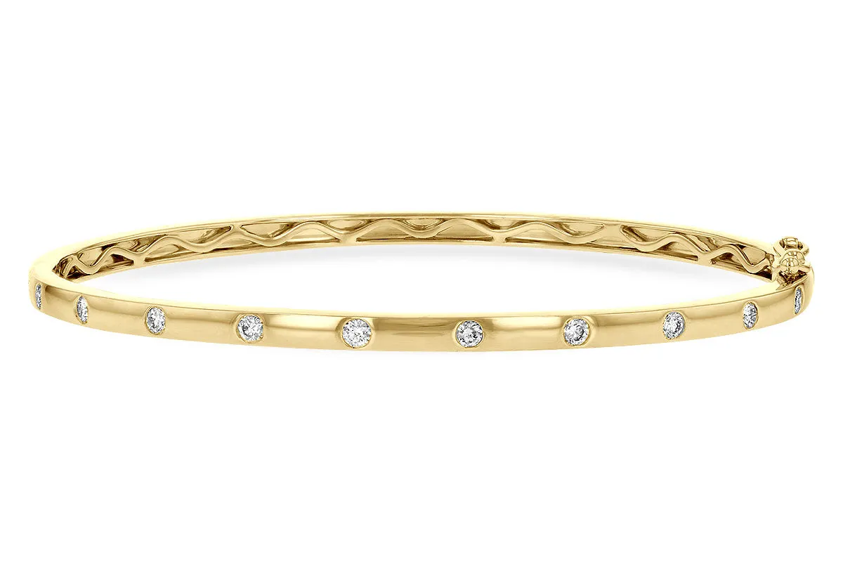 Yellow Gold Diamond Bangle