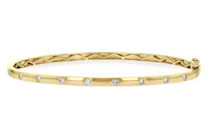 Yellow Gold Diamond Bangle