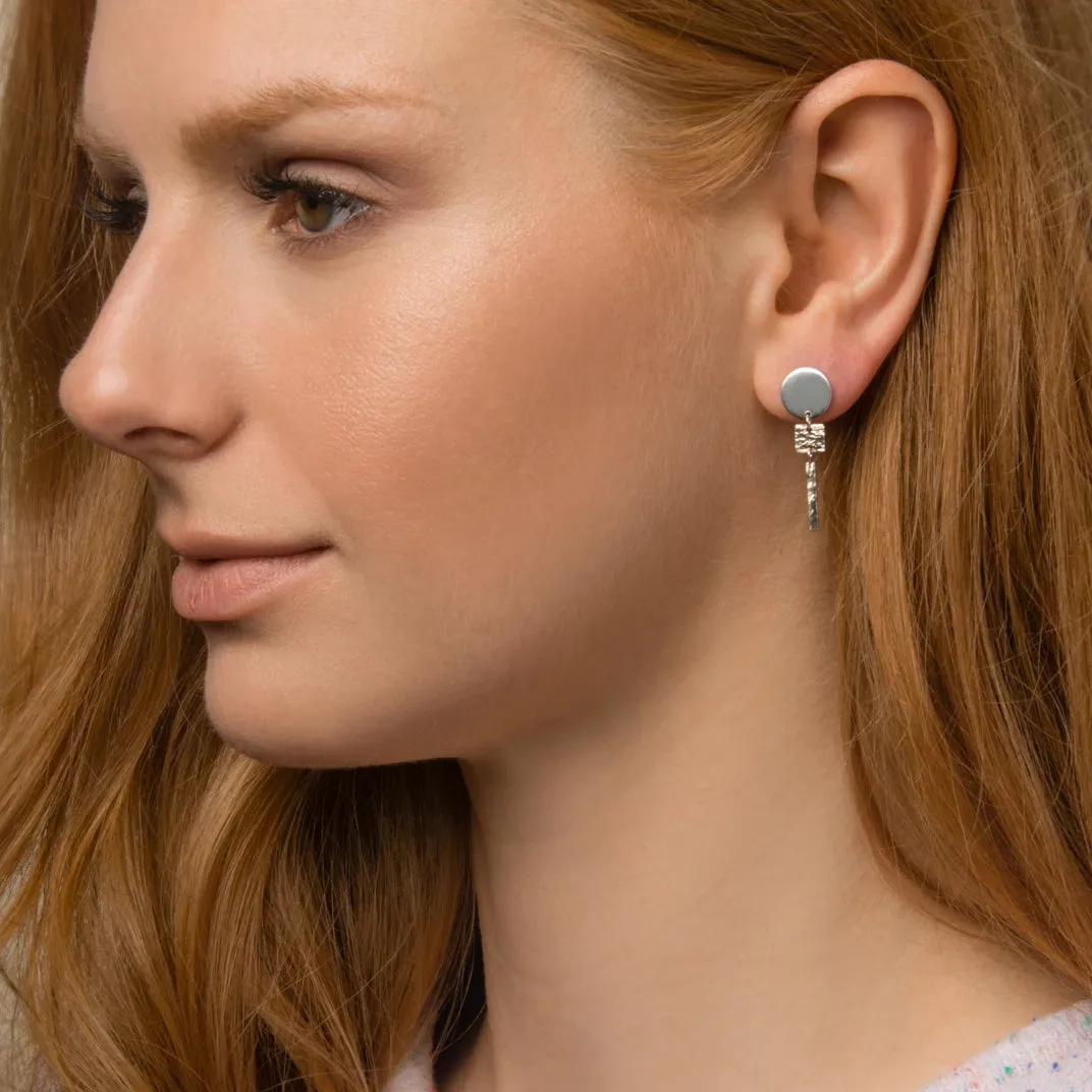 ZILKER TWO-TONE EARRING
