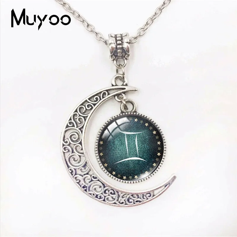 Zodiac Signs Moon Pendants
