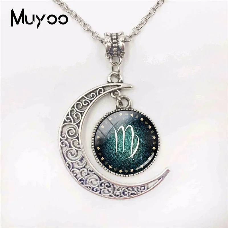Zodiac Signs Moon Pendants