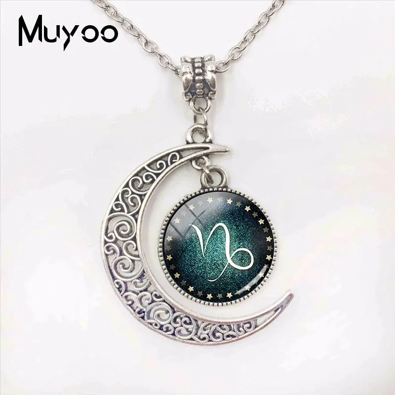 Zodiac Signs Moon Pendants