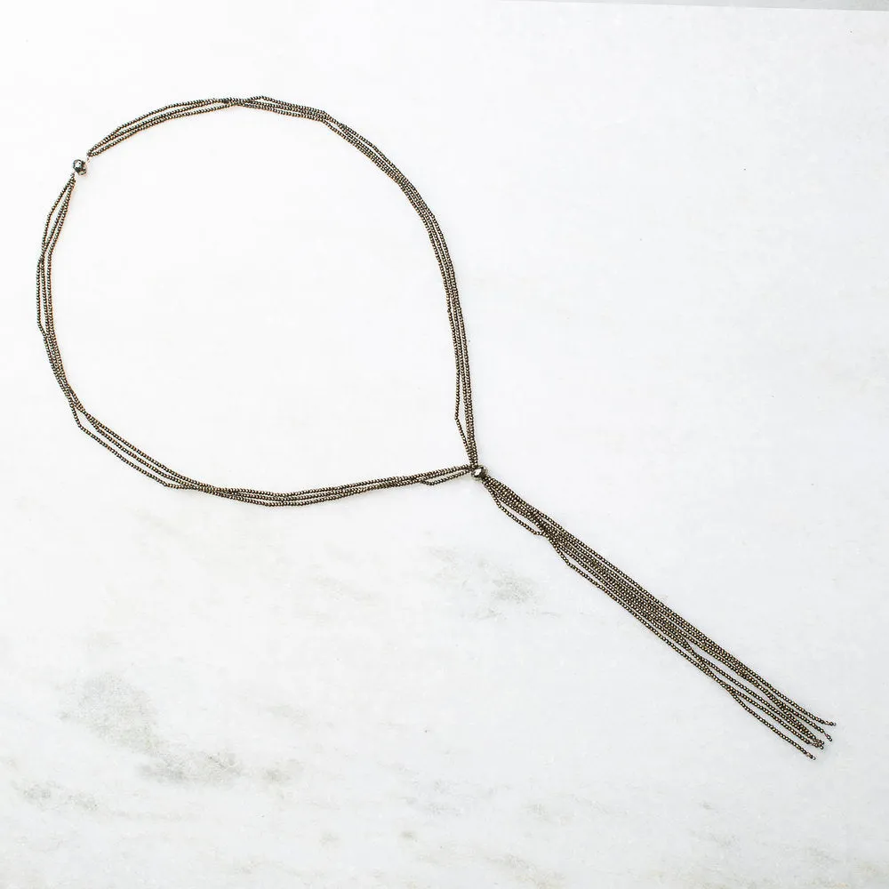 Zora, Pyrite Layering Necklace